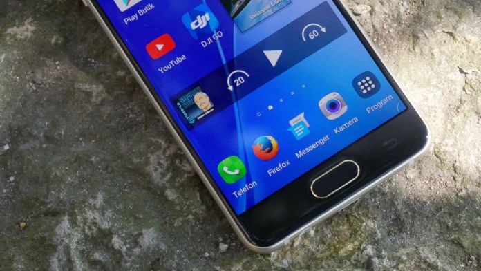 Samsung Galaxy A3 Recension knappar