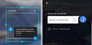 Skicka SMS direkt från hemskärmen i Android