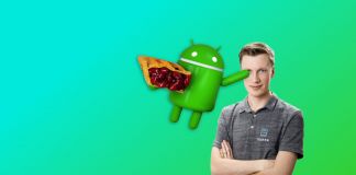 Android 9 sticker mig i ögonen