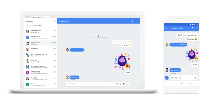 Android Messages med RCS