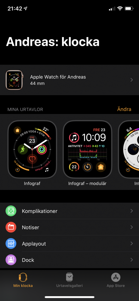 test Apple watch 5 Watch app