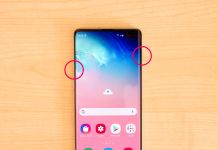 Skärmdump med Galaxy S10, S10+, Note 10 och Note 10+
