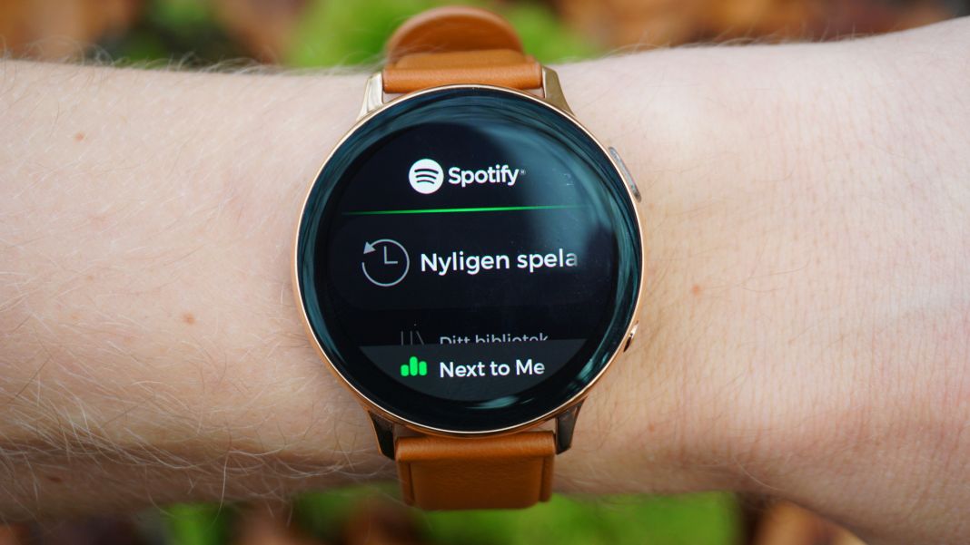 samsung watch active 2 spotify