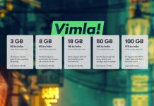 Vimla ökar surfen och utmanar med 100 GB