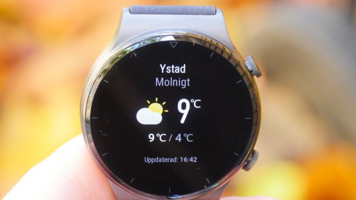 Huawei Watch GT 2 Pro Väder widget