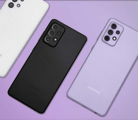 Galaxy A52 och A72 visas med vattentätning och OIS